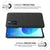 Woven Soft Fabric Case for Oppo Reno 6 Back Cover, Shock Protection Slim Hard Anti Slip Back Cover (Black)