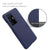 Woven Soft Fabric Case for Vivo X70 PRO  Back Cover, Shock Protection Slim Hard Anti Slip Back Cover (Blue)