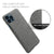 Woven Soft Fabric Case for Apple iPhone 13 Pro Back Cover, Shock Protection Slim Hard Anti Slip Back Cover (Grey)