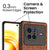 Soft Fabric & Leather Hybrid Protective Back Case Cover for Vivo X80 (Brown)