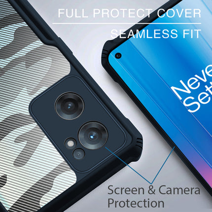 Beetle Camouflage for OnePlus Nord CE 2 Back Case, [Military Grade] Shockproof Slim Hybrid Cover (Blue)