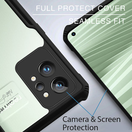 Beetle for Realme GT 2 PRO Back Case, [Military Grade] Shockproof Slim Hybrid Cover (Black)