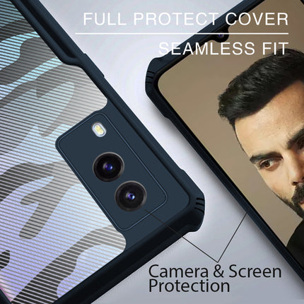 Beetle Camouflage for Vivo V21E (5G) Back Case, [Military Grade Protection] Shock Proof Slim Hybrid Bumper Cover (Blue)