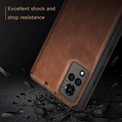 Tux Back Case For Vivo V21 (5G) , Slim Leather Case with Soft Edge Shockproof Back Cover (Brown)