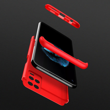 Double Dip Full 360 Protection Back Case Cover for Oppo A54 (4G) (Red)