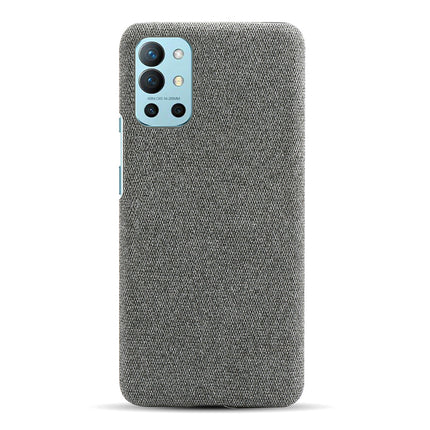 Woven Soft Fabric Case for OnePlus 9R / One Plus 9R Back Cover, Shock Protection Slim Hard Anti Slip Back Cover (Grey)
