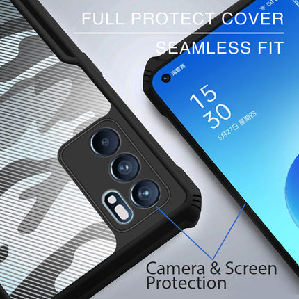 Beetle Camouflage for Oppo Reno 6 PRO Back Case , [Military Grade Protection] Shock Proof Slim Hybrid Bumper Cover (Black)