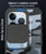 Camo Slider Back Cover for Apple iPhone 13 Pro , [Military Grade Protection] Shockproof Slim Clear Camera Shield Bumper Back Case (Black)