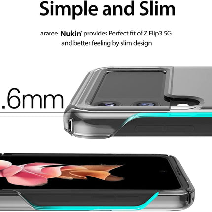 Phantom Ultra Thin Back Case for Samsung Galaxy Z Flip 3 , Full Body Protection Hard Back Cover , Clear