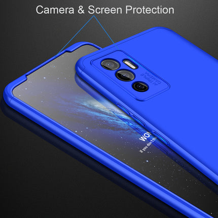 Double Dip Full 360 Protection Back Case Cover for Vivo V23E (Blue)