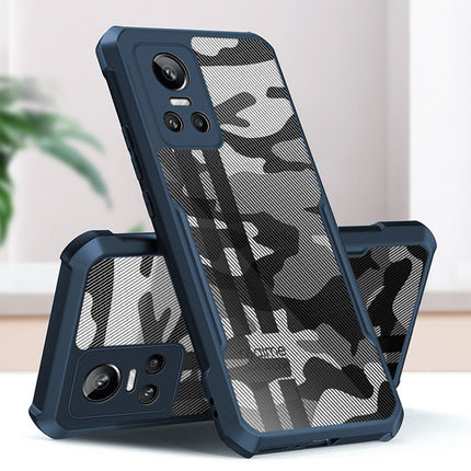Beetle Camouflage for Realme GT Neo 3 Back Case, [Military Grade] Shockproof Slim Cover (Blue)