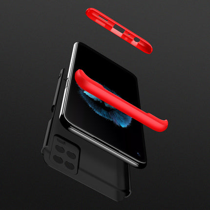 Double Dip Full 360 Protection Back Case Cover for Oppo A54 (4G) (Red,Black)