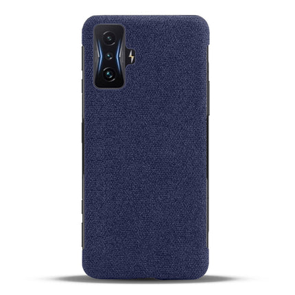 Woven Soft Fabric Case for Redmi K50 Gaming Edition Back Cover, Shock Protection Slim Hard Anti Slip Back Cover (Blue)
