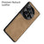 Mobizang Nubuck Leather Back Cover for OnePlus 12 | Slim Shockproof Camera Protection Bumper Case (Brown)