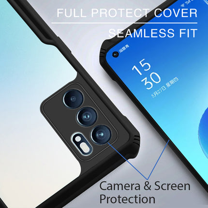 Beetle for Oppo Reno 6 Back Case , [Military Grade Protection] Shock Proof Slim Hybrid Bumper Cover (Black)