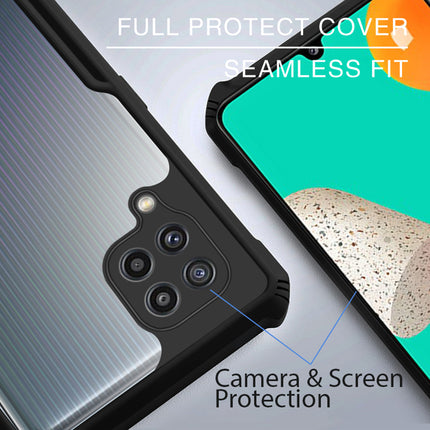 Beetle for Samsung Galaxy A22 (4G) Back Case, [Military Grade Protection] Shock Proof Slim Hybrid Bumper Cover (Black)