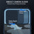 Camo Slider Back Cover for Realme 8 (5G) , [Military Grade Protection] Shockproof Slim Clear Camera Shield Bumper Back Case (Blue)