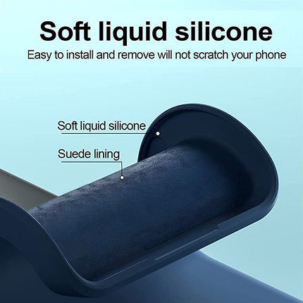 Matte Lens Protective Back Cover for Oppo Reno 6 (5G) , Slim Silicone with Soft Lining Shockproof Flexible Full Body Bumper Case , Blue
