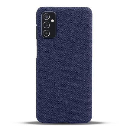 Woven Soft Fabric Case for Samsung Galaxy M52 (5G) Back Cover, Shock Protection Slim Hard Anti Slip Back Cover (Blue)