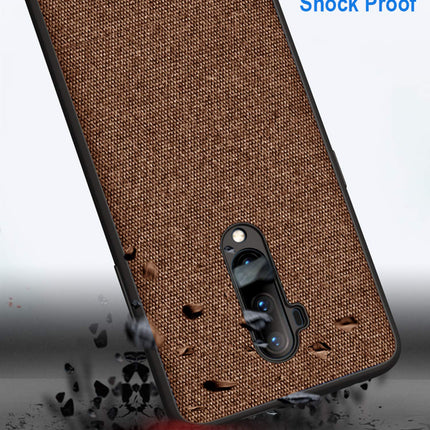 Soft Full Fabric Protective Shockproof Back Case Cover for OnePlus 7T Pro / One Plus 7T Pro (Full Brown)