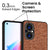 Soft Fabric & Leather Hybrid Protective Back Case Cover for Oppo F21 PRO (5G) (Brown)