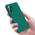 Matte Lens Protective Back Cover for Samsung Galaxy A52 , Slim Silicone with Soft Lining Shockproof Flexible Full Body Bumper Case (Green)