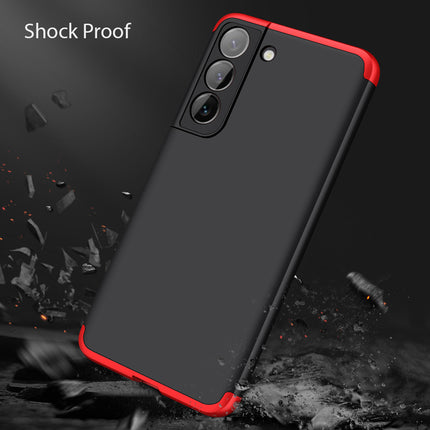 Double Dip Full 360 Protection Back Case Cover for Samsung Galaxy S22 Plus (Red ,Black)