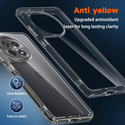 Mobizang Shield Clear Acrylic Back Shock Proof Case Cover for OnePlus 12 (Transparent)