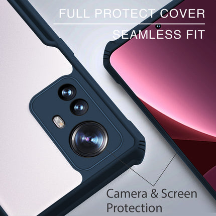 Beetle for Xiaomi 12 PRO (5G) Back Case, [Military Grade] Shockproof Slim Hybrid Cover (Blue)