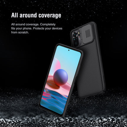 Nillkin Xiaomi Redmi Note 10 / Note 10S Case, CamShield Series Case with Slide Camera Cover Slim Protective Case (Black)