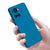 Matte Lens Protective Shockproof Flexible Back Cover for OnePlus 10R, Slim Silicone with Soft Lining Shockproof Flexible Full Body Bumper Case (Blue)
