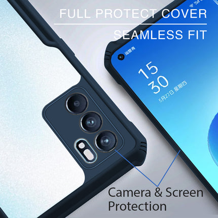 Beetle for Oppo Reno 6 Back Case , [Military Grade Protection] Shock Proof Slim Hybrid Bumper Cover (Blue)