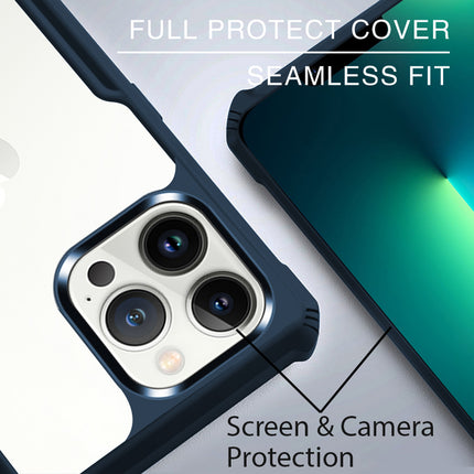 Beetle for Apple iPhone 13 Pro Back Case, [Military Grade Protection] Shock Proof Slim Hybrid Bumper Cover (Blue)