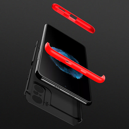 Double Dip Full 360 Protection Back Case Cover for Xiaomi Mi 11X / 11X Pro (Red,Black)