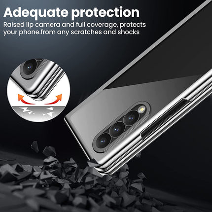 Phantom Ultra Thin Back Case for Samsung Galaxy Z Fold3 , Full Body Protection Back Cover , Silver