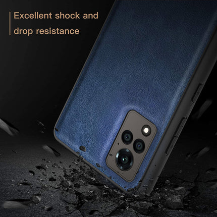 Tux Back Case For Vivo V21 (5G) , Slim Leather Case with Soft Edge Shockproof Back Cover (Blue)