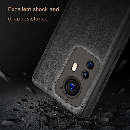 Tux Back Case for Xiaomi 12 PRO (5G) , Slim Leather Case with Shockproof Back Cover (Black)