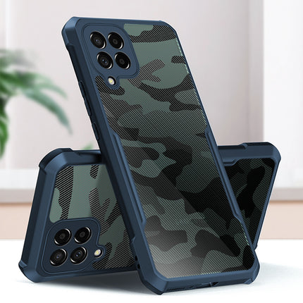 Beetle Camouflage for Samsung Galaxy M33 (5G) Back Case, Shockproof Slim Cover (Blue)