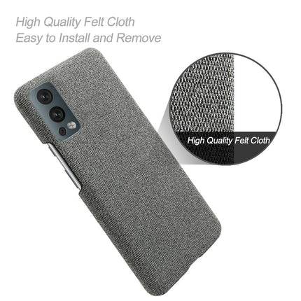 Woven Soft Fabric Case for OnePLus Nord 2 Back Cover, Shock Protection Slim Hard Anti Slip Back Cover (Grey)