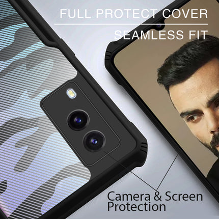 Beetle Camouflage for Vivo V21E (5G) Back Case, [Military Grade Protection] Shock Proof Slim Hybrid Bumper Cover (Black)