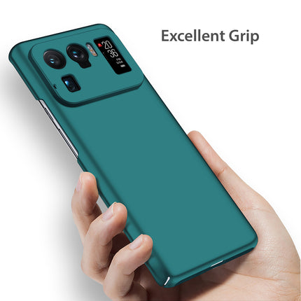 Silk Smooth Finish [Full Coverage] All Sides Protection Slim Back Cover For Xiaomi Mi 11 Ultra (Green)