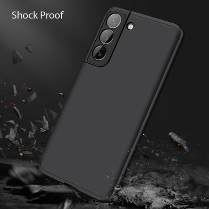Double Dip Full 360 Protection Back Case Cover for Samsung Galaxy S22 (Black)