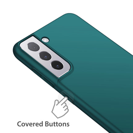 Silk Smooth Finish [Full Coverage] All Sides Protection Slim Back Cover For Samsung Galaxy S21 FE (Green)