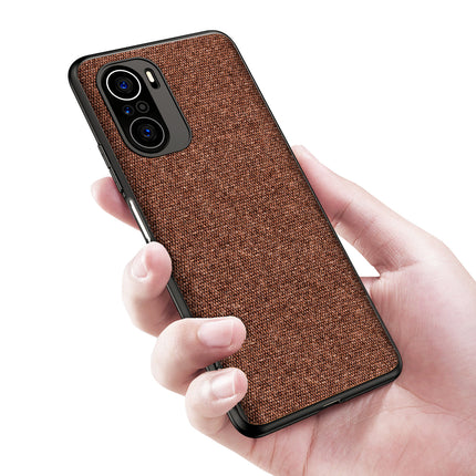 Soft Full Fabric Protective Shockproof Back Case Cover for Xiaomi Mi 11X Pro / Mi 11X (Full Brown)