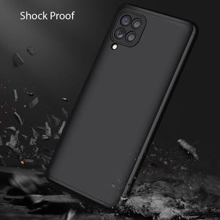Double Dip Full 360 Protection Back Case Cover for Samsung Galaxy A22 (5G) (Black)