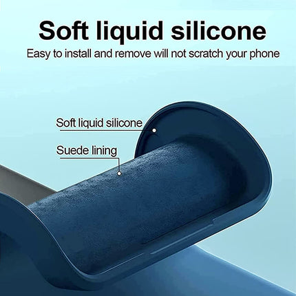 Matte Lens Protective Shockproof Flexible Back Cover for Oppo F21 PRO (4G), Slim Silicone with Soft Lining Shockproof Flexible Full Body Bumper Case (Blue)