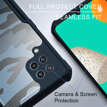 Beetle Camouflage for Samsung Galaxy A22 (4G) Back Case, [Military Grade Protection] Shock Proof Slim Hybrid Bumper Cover (Blue)