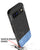 Mobizang Soft Fabric & Leather Hybrid Protective Back Cover for Google Pixel 8A | Shockproof Slim Hard Anti Slip Back Case (Black , Blue)