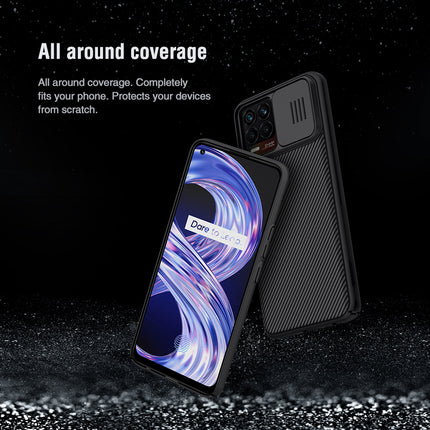 Nillkin Realme 8 Pro / Realme 8 (4G) Case, CamShield Series Case with Slide Camera Cover Slim Protective Case (Black)