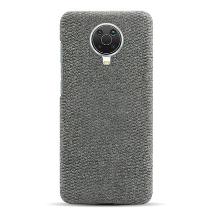 Woven Soft Fabric Case for Nokia G20 / Nokia G10 Back Cover, Shock Protection Slim Hard Anti Slip Back Cover (Grey)